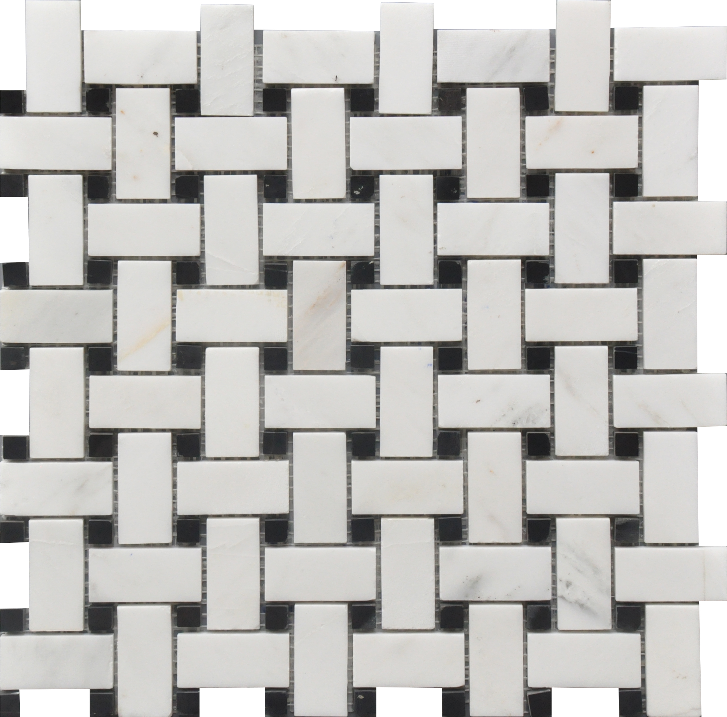 Marble B&W Basket Weave